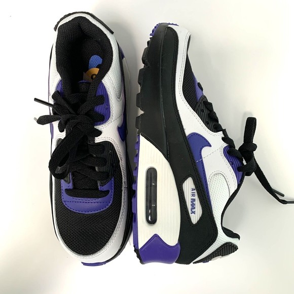 Nike Other - NIKE AIR MAX 90 LTR GS BLACK PERSIAN VIOLET SZ 3.5Y - WOMENS SIZE 5 CD6864-014